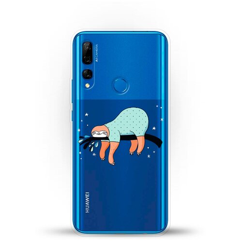 фото Силиконовый чехол ленивец на ветке на huawei y9 prime (2019) andy & paul