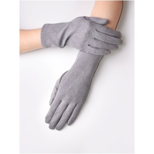 фото Перчатки трикотажные демисезонные touch frimis, цвет: серый