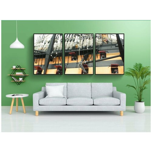 фото Набор модулных постеров для интерьера "хмс победа, лорд нельсон, судно" 60x90 см. в тубусе, без рамки lotsprints