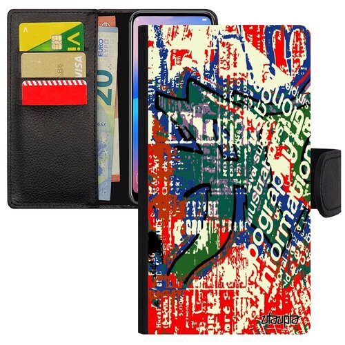 фото Защитный чехол-книжка на смартфон // apple iphone se 2020 // "стрит-арт" стиль живопись, utaupia, цветной