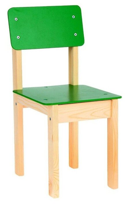 фото Стул детский №3 (Н=300) (Р), цвет зелёный лак