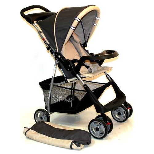 Прогулочная коляска Stiony К9-9F Бежевый Серый