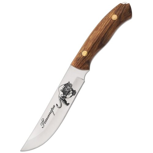 Нож туристический цельнометаллический Кизляр ПАНТЕРА2-ЦМ (6622) с кожаными ножнами нож нескладной цельнометаллический кизляр тур цм 6624 с кожаным чехлом