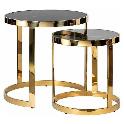 фото Набор из 2-х столов (золото) размер: 60*60*60 см garda decor
