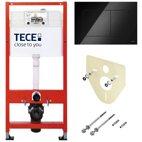 Tece Комплект TECEbase для установки подвесного унитаза с панелью смыва тесеnow черная глянцевая, K400403