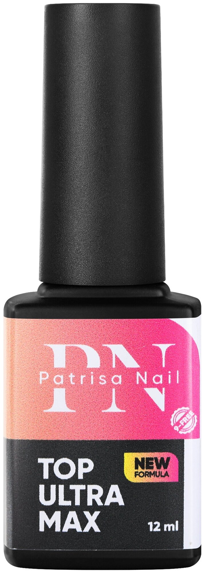 Топ для гель-лака Patrisa Nail Ultra Max без липкого слоя глянцевый, УФ-фильтр, 12 мл