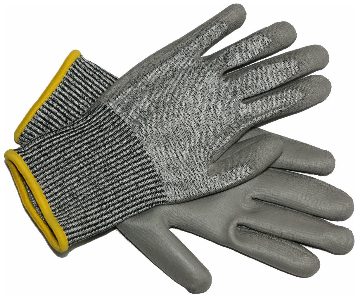 Перчатки защитные от порезов с полиуретановым покрытием (М), 3 пары