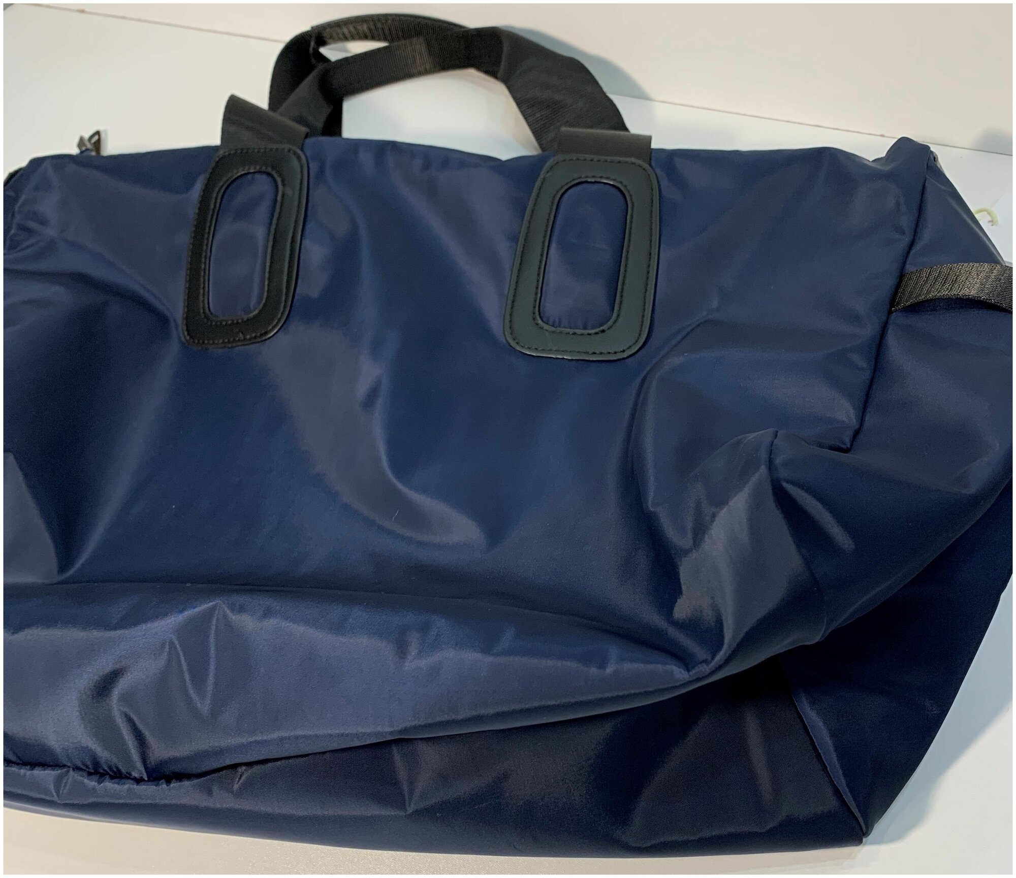 Женская сумка/ Тканевая сумка/Вместительная сумка на плечо темно-синяя - фотография № 5
