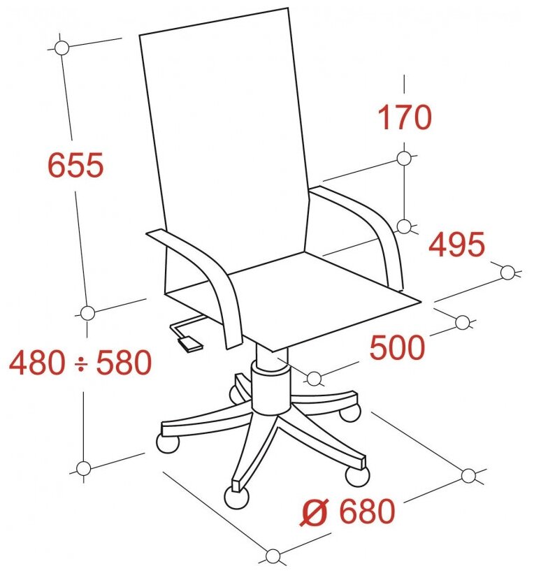 Кресло VT_EChair-639 TPU ткань/к/з черный/черный, пластик