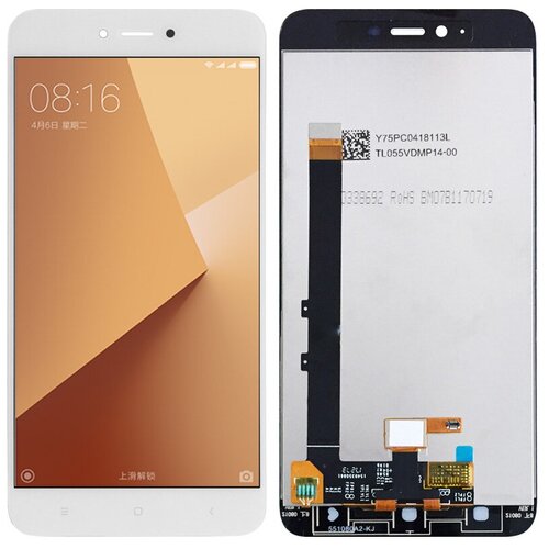 Дисплей для Xiaomi Redmi Note 5A в сборе с тачскрином, белый дисплей для xiaomi redmi 5a в сборе с тачскрином белый