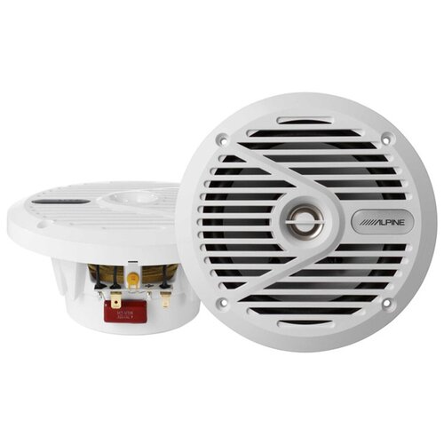 Морская влагостойкая акустика для катеров и яхт двухполосный динамик 2 шт 65 100Вт - Alpine SPS-M601W 1059000₽