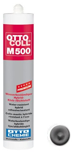 Профессиональный силановый клей-герметик для бассейнов OTTOCOLL М500 С02 (серый), 310мл
