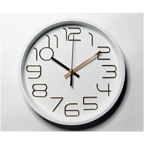 Часы настенные/часы кварцевые/бесшумные/интерьерные/для гостиной/для офиса/в прихожую, 30 см