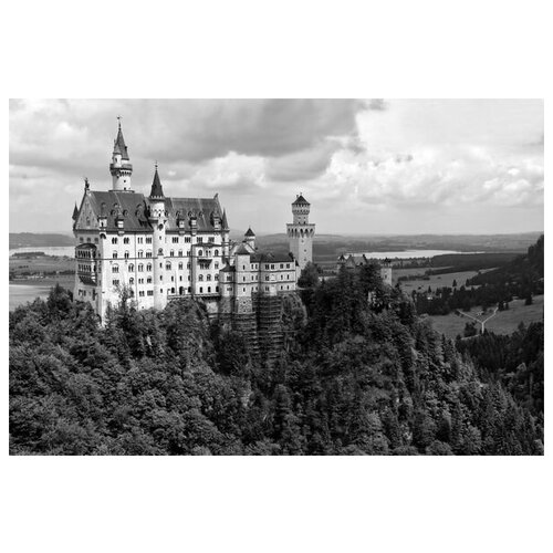 фото Постер на холсте замок (castle) №11 90см. x 60см. твой постер