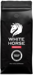 Кофе в зернах WHITE HORSE натуральный, свежая обжарка, 1 кг (робуста Бразилия 100%)