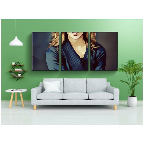 фото Набор модулных постеров для интерьера "принцесса, пение, королева" 60x90 см. в тубусе, без рамки lotsprints