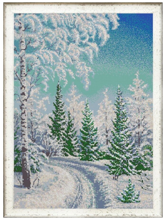 Рисунок на ткани Конёк (бисер), Зачарованный лес, 45*60 см (9983)