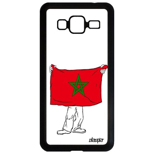 фото Защитный чехол для мобильного // galaxy j3 2016 // "флаг марокко с руками" патриот стиль, utaupia, белый