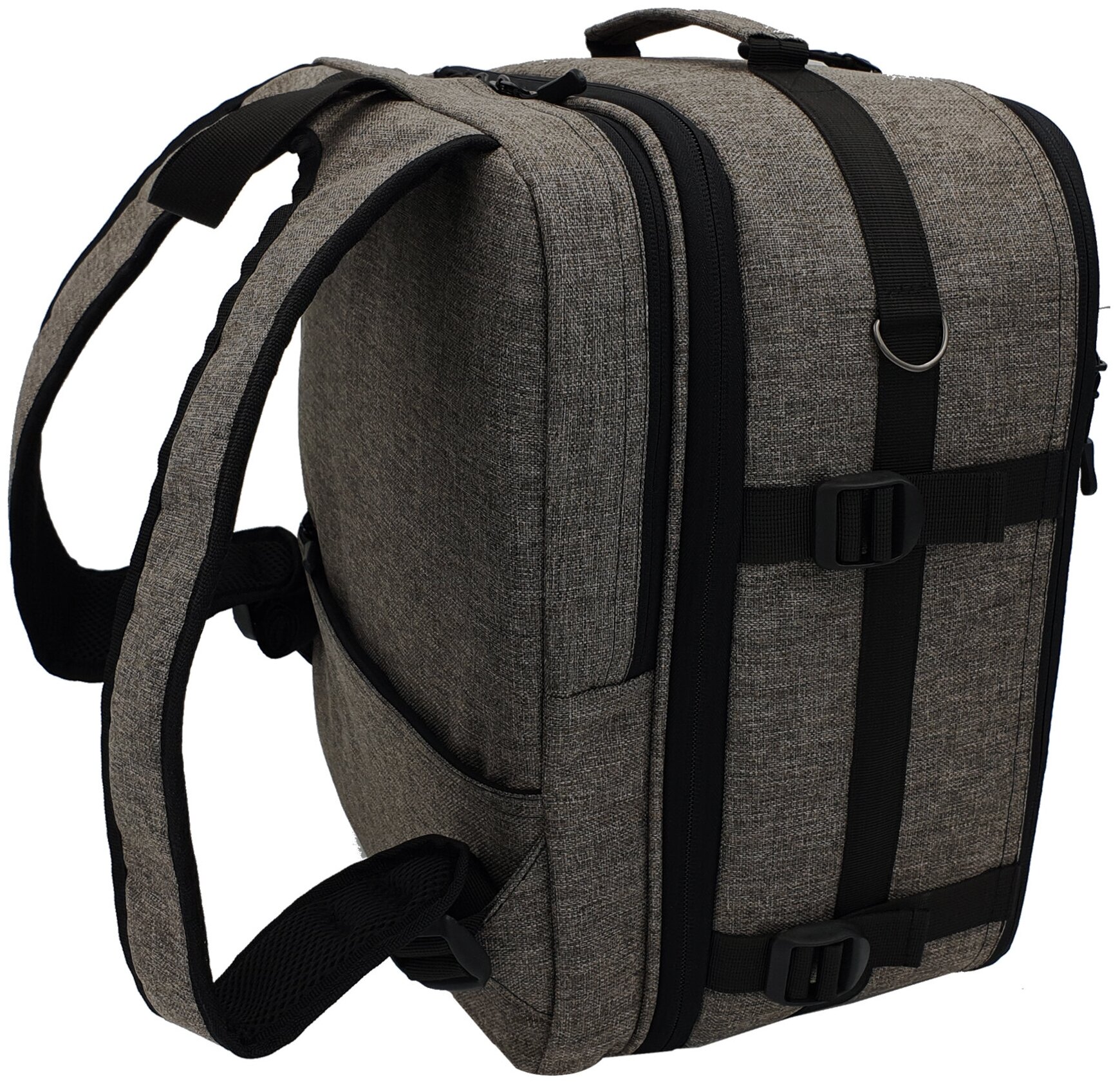 Рюкзак-трансформер для ручной клади Pobedabags 36x30x27/20 Grey Advanced