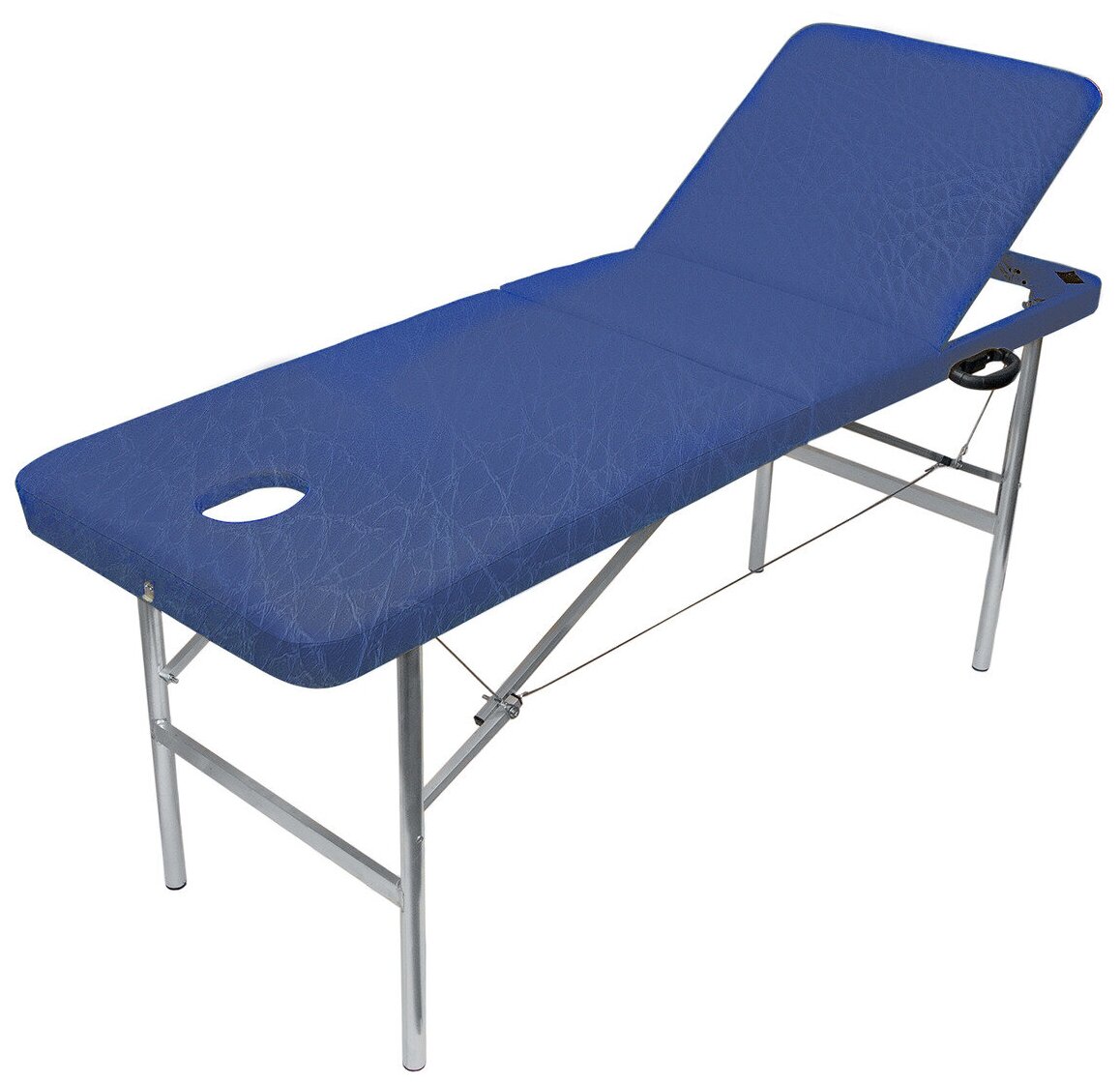Массажный стол Your Stol трехзонный, 180х60, синий - фотография № 1