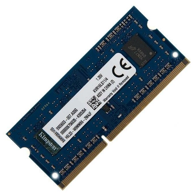 Модуль памяти SO-DIMM DDR-3L PC-12800 4Gb Kingston [KVR16LS11/4]