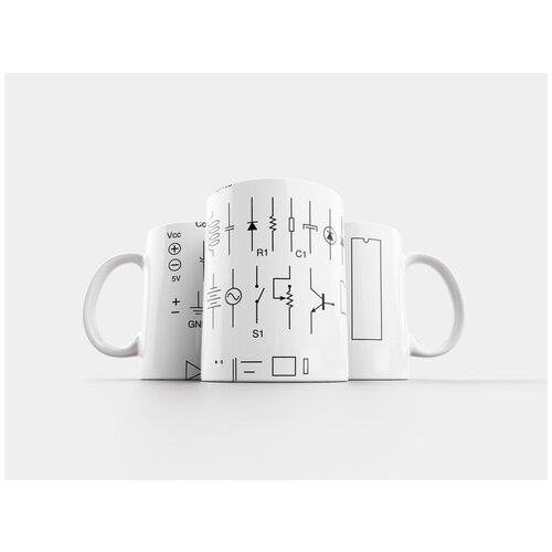 фото Кружка "электрические, составные части, резисторы" 320 мл lotsprints