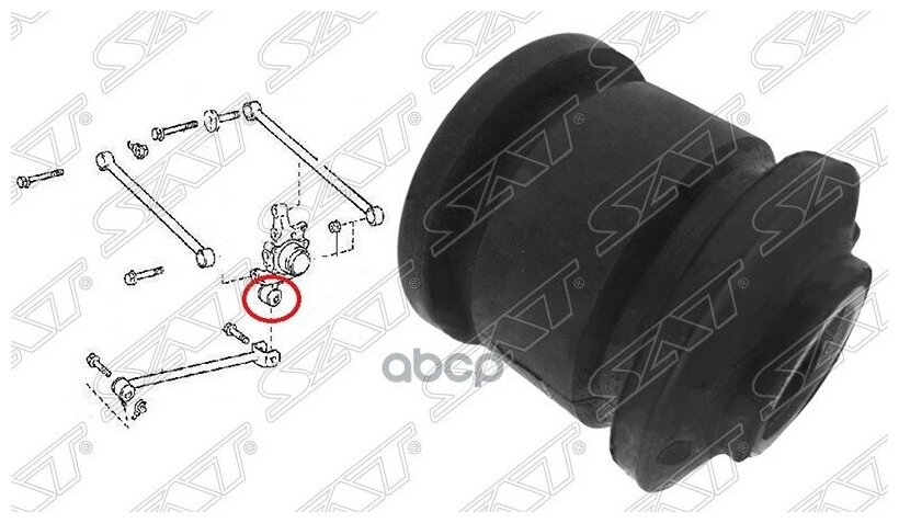 Сайлентблок Задней Цапфы Toyota Corolla Ae10#/Ce10#/Ee10# 1991-2002 Sat арт. ST4230512130U