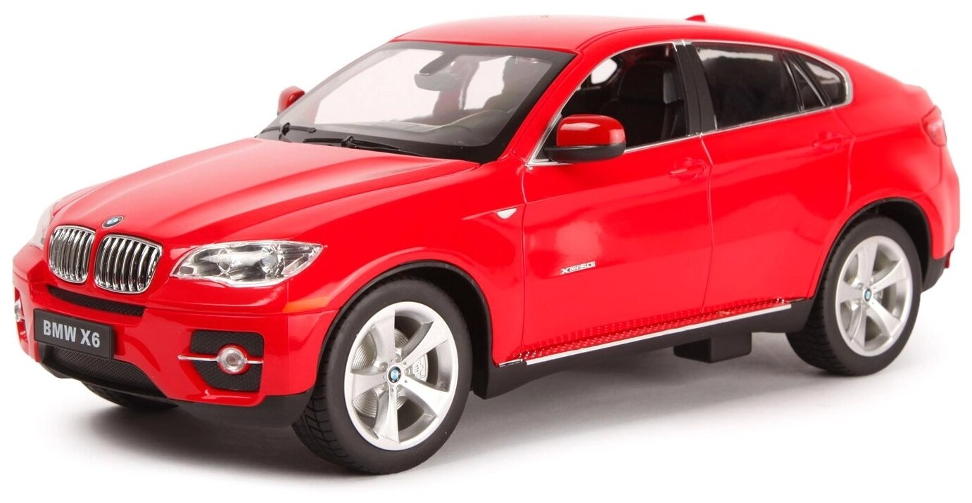 Машинка на радиоуправлении Rastar BMW X6 (арт.31400), 1:14 (33 см). Двери НЕ открываются. Красная