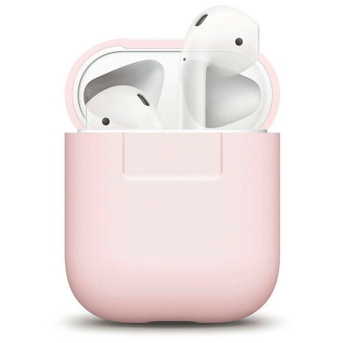 фото Силиконовый чехол elago airpods silicone case для airpods 1&2, цвет розовый (eapsc-pk)