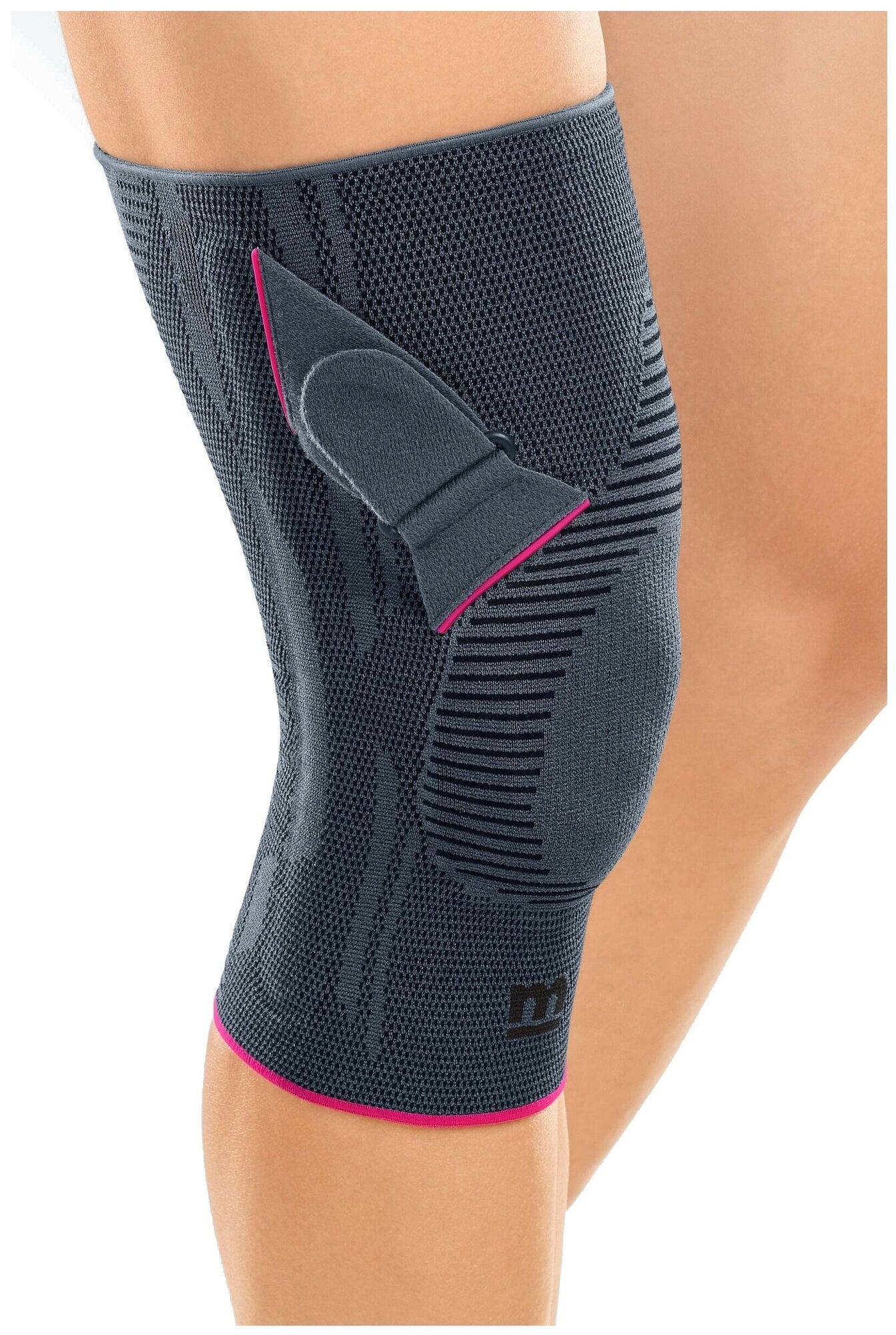 Бандаж на коленный сустав Medi Genumedi PT (с рельефными силиконовыми вставками и силиконовым кольцом) (K143 - V) правая V