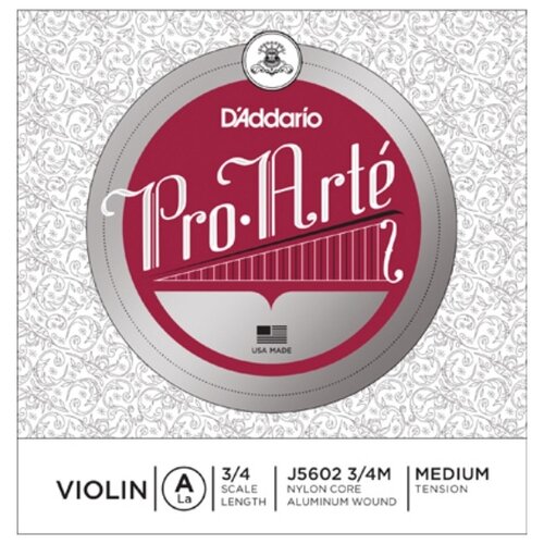 d addario h313 4 4 m струна одиночная для скрипки Набор струн D'Addario Pro-Arte J5602 3/4M, 1 уп.