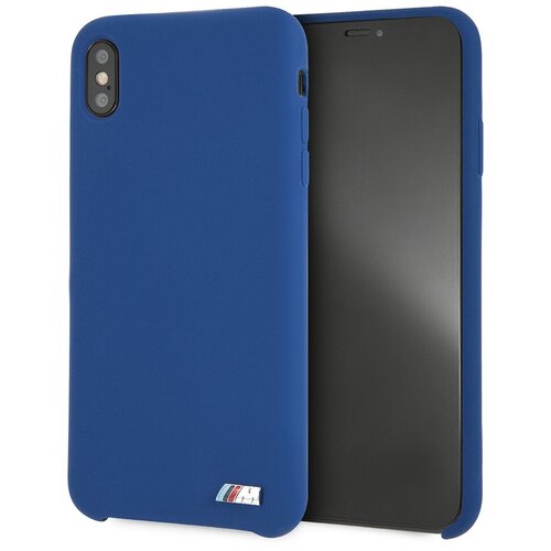 фото Чехол cg mobile bmw m-collection liquid silicone hard tpu для iphone x/xs, цвет синий (bmhcpxmsilna)