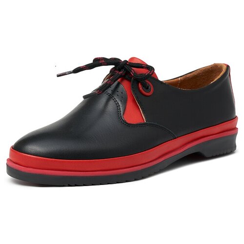 фото Полуботинки alessio nesca женские tr-cr-474 размер 36, цвет: черный, красный