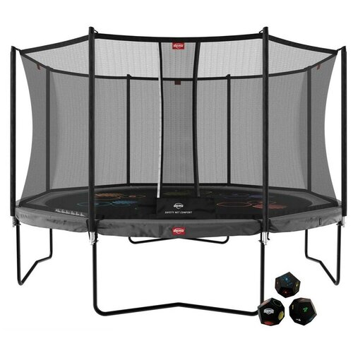 Батут BERG Champion Regular 430 Grey Levels + Safety Net DLX XL