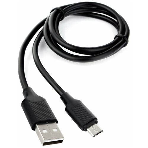 Micro USB кабель Cablexpert CCB-mUSB2-AMBMO2-1MB кабель ccb musb2 ambmo2 1mb microusb usb 2 4 а 1 м быстрая зарядка черный