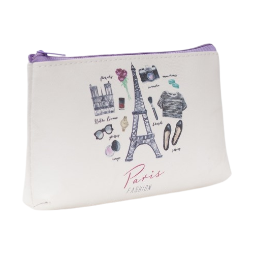 фото Косметичка простая, отдел на молнии, цвет белый нет бренда