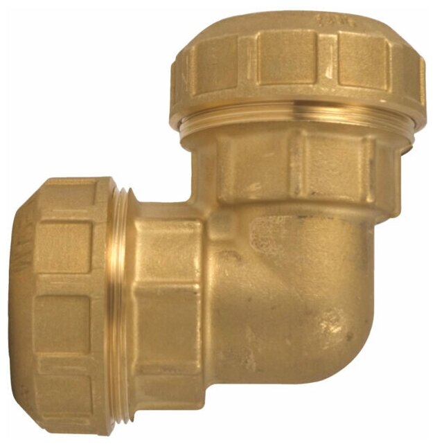 фото Угол соединительный ITAP для труб ПНД 32х32 мм, латунь