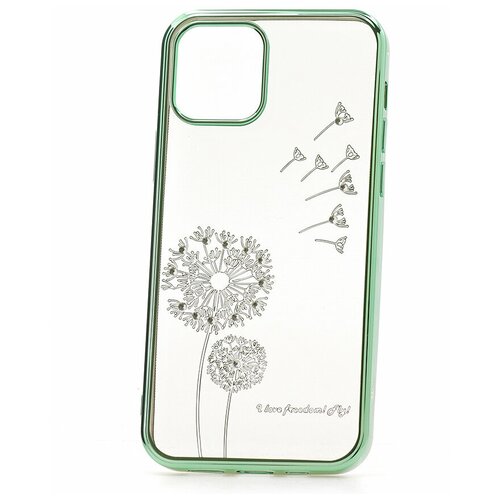 фото Чехол на apple iphone 12 pro / 12 kruche flash drill green / чехол для apple iphone / чехол для айфон / бампер на айфон / чехол накладка для iphone / противоударная накладка для iphone / защита для iphone / защита на айфон / силиконовый чехол для iphone / пластиковый чехол на iphone / защитный чехол для iphone кruче