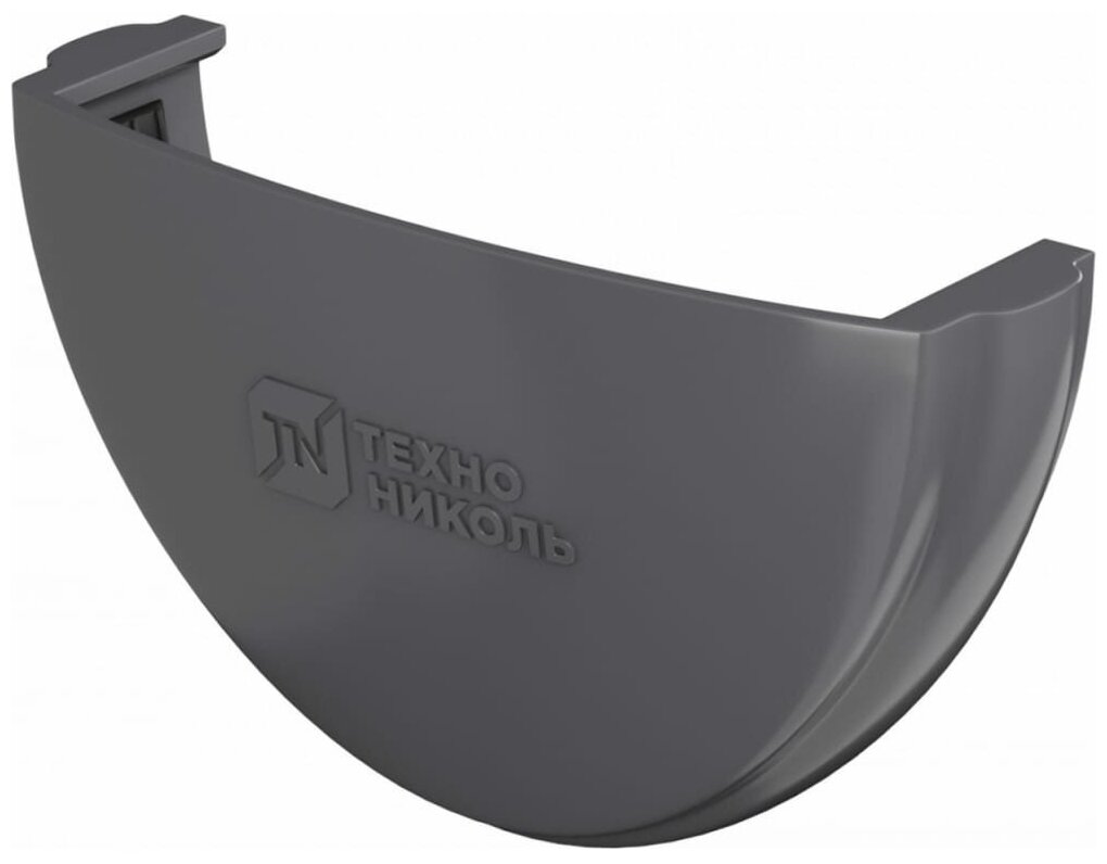 фото ПВХ заглушка желоба Технониколь (серый; 1 шт) TN425644