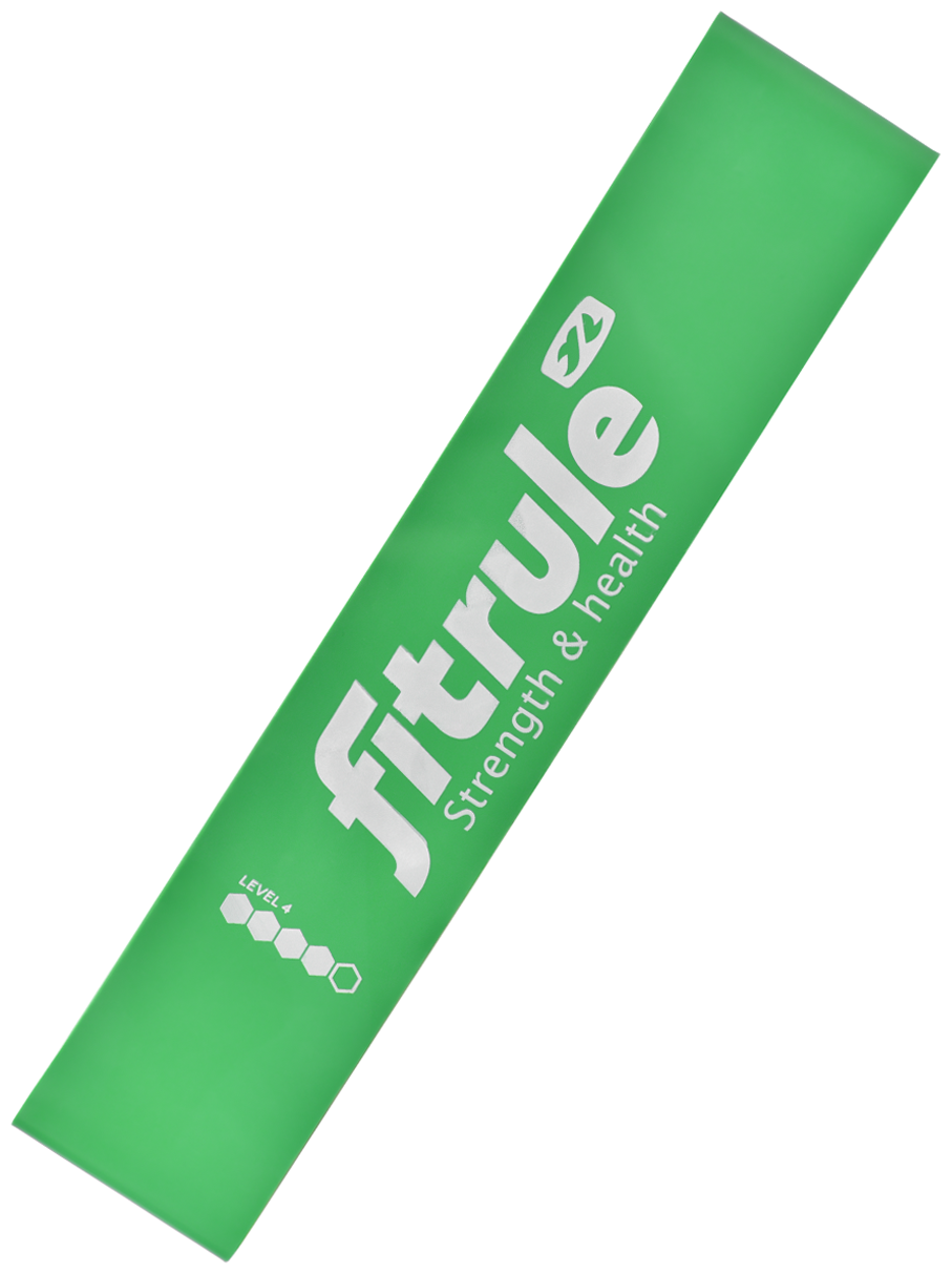 Фитнес-резинка для ног FitRule (Зеленый, 10 кг)