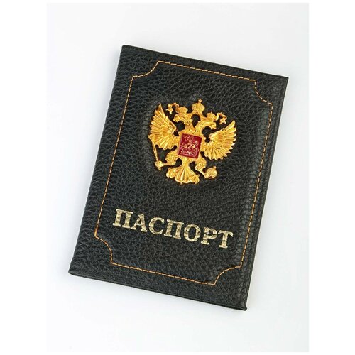 Документница для паспорта AK, черный, бордовый