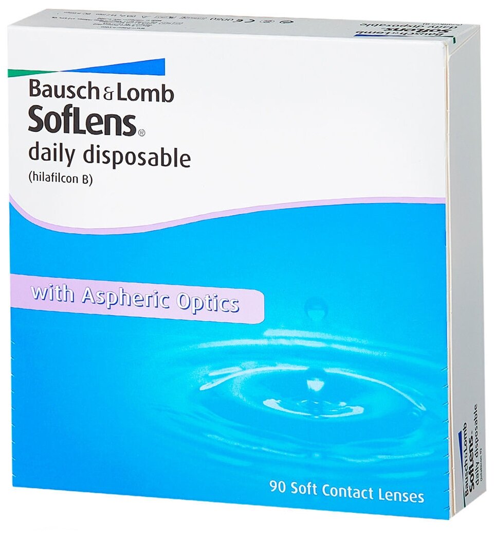 Контактные линзы Bausch & Lomb Soflens Daily Disposable 90 шт.