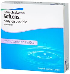 Лучшие Контактные линзы Bausch & Lomb SofLens Daily Disposable 90 штук
