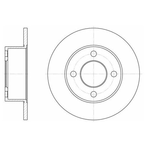 фото Тормозной диск задний roadhouse 612200 road house