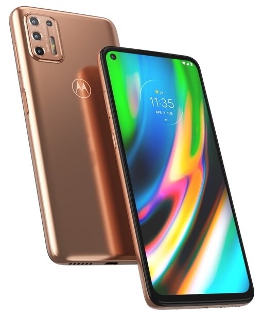 Смартфон Motorola Moto G9 Plus 4/128 ГБ, Dual nano SIM, золотистый