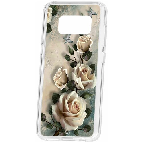 фото Чехол на samsung galaxy s8 kruche print белые розы / чехол для samsung / чехол с рисунком / чехол с принтом / чехол для самсунг / чехол для самсунг / бампер на гелакси / чехол накладка для гэлэкси / противоударная накладка для samsung galaxy / защита для galaxy / защита на samsung / cиликоновый чехол для samaung galaxy / пластиковый чехол на самсунг / защитный чехол для самсунг / чехольчик / защита телефона / ударопрочный чехол / галакси кruче