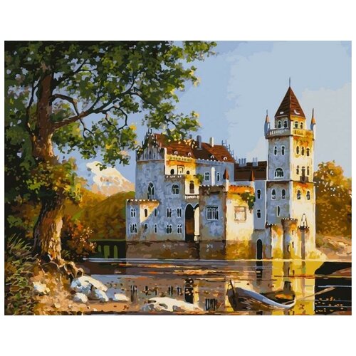 фото Набор для творчества белоснежка картина по номерам на холсте 40*50 см аниф