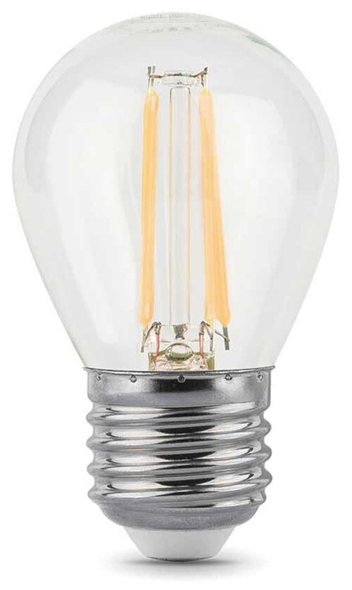 Лампа светодиодная gauss Filament 105802105, E27, G45, 5 Вт, 2700 К