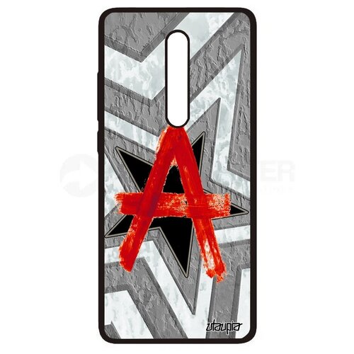 фото Модный чехол на смартфон // xiaomi mi 9t pro // "анархия" символ стиль, utaupia, серый