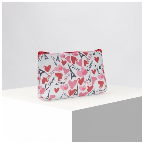 фото Косметичка на молнии, цвет белый gorodok